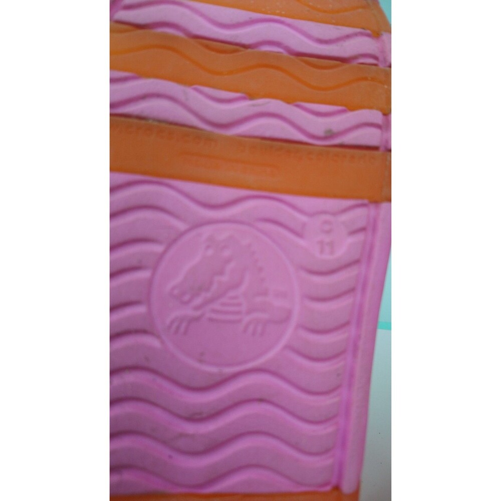 Crocs Chameleon Shirley Girls Sandals Pink Orange Girls Size 11 - Picture 8 of 8